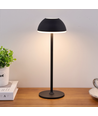 Oplaadbare LED tafellamp Binnen/buiten - Zwart, touch dimbaar, 3-in-1, IP54 buiten