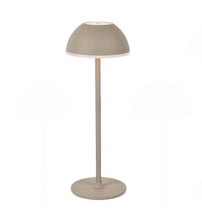 Lampe de table LED rechargeable Intérieur/extérieur - Beige, tactile dimmable, 3 en 1, IP54 extérieur