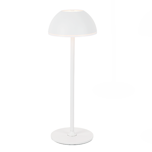 Lampe de table LED rechargeable intérieur/extérieur - Blanc, tactile dimmable, 3 en 1, IP54 extérieur
