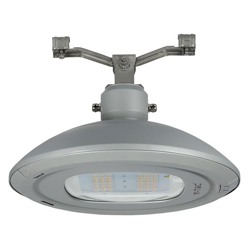 Luminaire routier LED 100W pour suspension sur câble - 130lm/W, puce LED Samsung, IP65, 4000K, gris, IK08