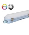 Réglette 120cm 40W 0-10V HiCRI, câblage traversant - IP65, RA90, sans scintillement