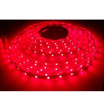 5m 14W/m Rode 660nm LED-strip - 24V DC, IP20, 60 LED's per meter