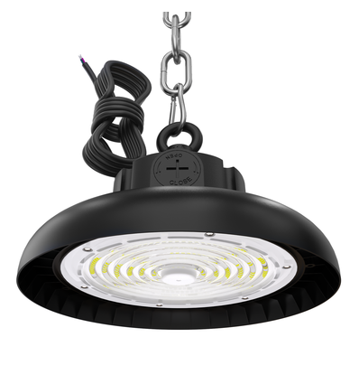 100W Solara 2 LED high bay 210lm/W - 0-10V dimmable, IP65, driver Philips, 5 ans de garantie