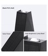 Solar wandlamp - IP54, zwart, up/down, schemersensor