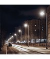 50W skumrings LED gatelampe - Skumringssensor, Ø60 mm, IP65, svart, 230V