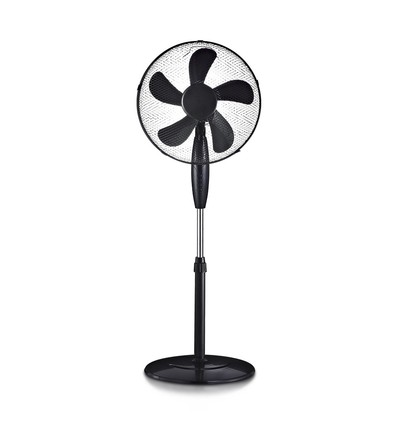 55W Stalen ventilator - met 410mm ronde voet, 4 knoppen, 5 bladen (16 inch)