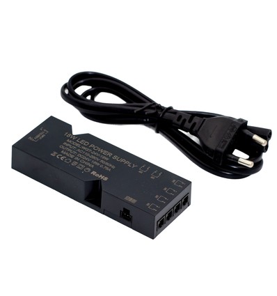 Voeding voor sauna downlight - 18W, 6 uitgangen, 24V, 135cm kabel