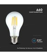 E27 10W LED filament lamp - A60, helder glas, 1055lm, 4000K