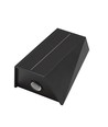Solcelle vegglampe - IP54, sort, opp/ned, skumringssensor