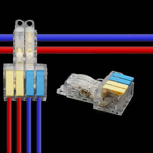 1 pc. connecteur en T sans vis - 250V, 2 à 4, 32A