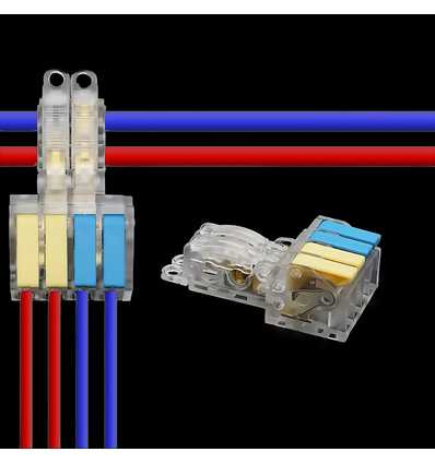 1 pc. connecteur en T sans vis - 250V, 2 à 4, 32A