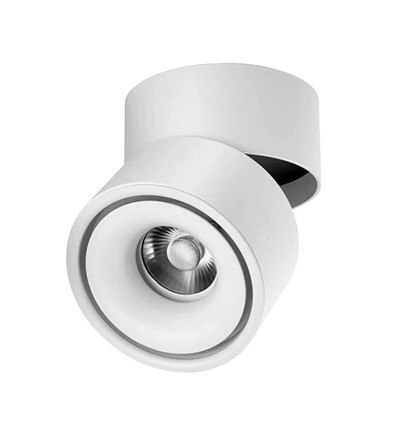 10W dimbar RA98 LED-takspotlight - Vit, justerbar, för utanpåliggande montage