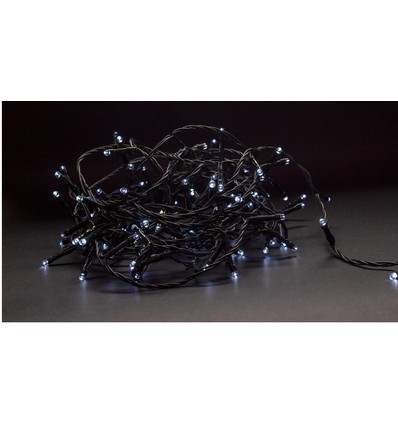 Outlet: 9 m. Smart Home kaldhvit LED julelyskjede - Tuya/Smart Life, 120 LED, Minnefunksjon, IP44 utendørs