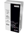 Outlet: 4 m. multicolor LED julelyskæde - 48 LED, IP44 udendørs, timer, batteri