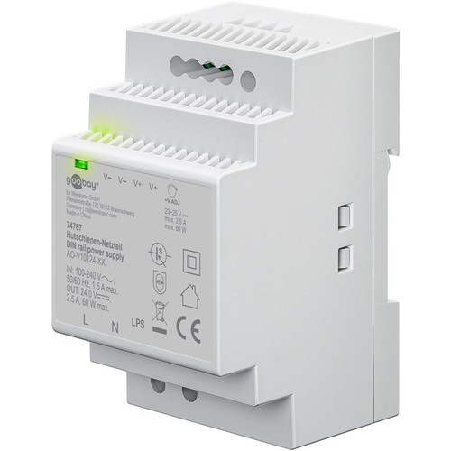 60W / 24V DC DIN-rail voeding - 2.5A