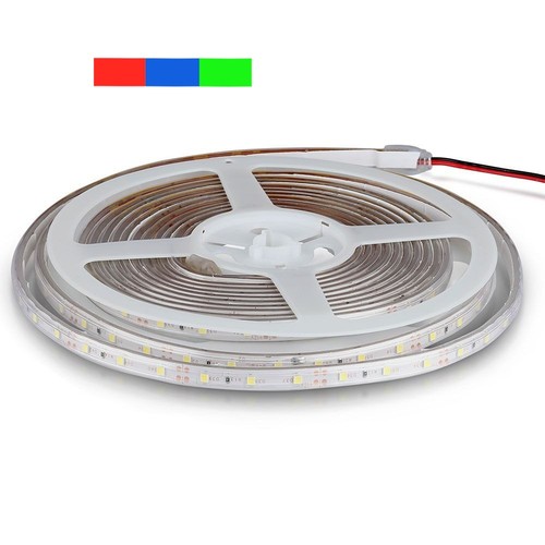 5m 3,6W/m stænktæt LED strip - IP65, 60 LED pr. meter, vælg kulør