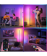 RGBIC+WW lampe d'angle - 140cm, Bluetooth