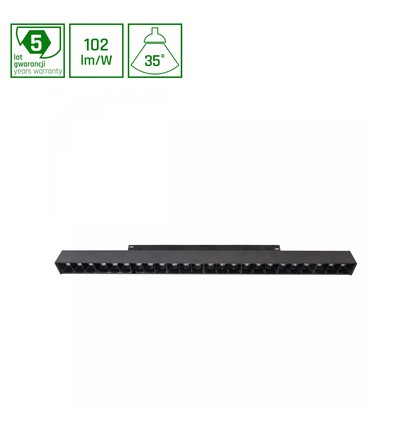 15W 48V SHIFT railspot voor magneetrail - 102lm/W, 48V, 5 jaar garantie, aluminium