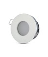 IP54 Downlight sans source lumineuse - Joint en caoutchouc, Trou : Ø7,5 cm, Dimensions : Ø8,4 cm, compatible avec GU10 et MR16