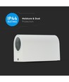 Applique murale GU10 Up/Down - IP44 extérieur, blanc, aluminium, sans source lumineuse