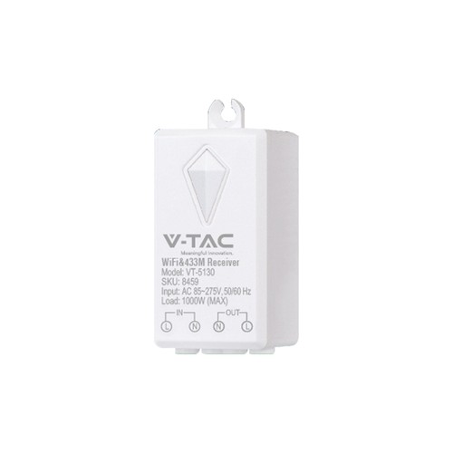 Récepteur WiFi pour interrupteurs sans fil, 1000W - Smart Home, compatible Alexa/Google Home, IP20 intérieur