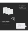 WiFi modtager til trådløse afbrydere, 1000W - Smart Home, kompatibel med Alexa/Google Home, IP20 indendørs