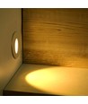 3W Ø7,5cm ronde LED inbouwspot voor trappen - 270lm, 4000K, wit, gat: Ø6,2 cm