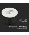 3W Ø7,5cm ronde LED inbouwspot voor trappen - 270lm, 4000K, wit, gat: Ø6,2 cm