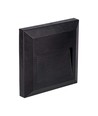 Éclairage d'escalier LED 2W - Noir, saillie, IP65 intérieur/extérieur, 230V