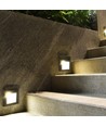 2W LED trapverlichting - Zwart, opbouw, IP65 binnen/buiten, 230V