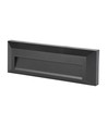 Luminaire d'escalier LED 3W - IP65, noir, rectangulaire, 4000K, 110lm