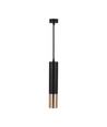 Suspension V-Tac GU10 noir/or - Ø6x30cm, GU10