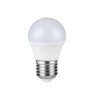 E27 4,5W LED kogellamp - G45, 4000K, 470lm, vervangt 40W