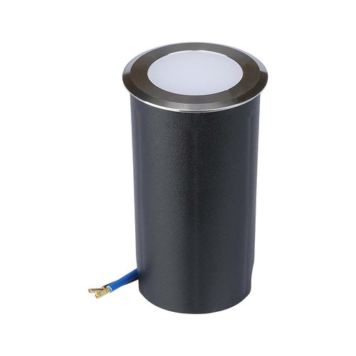 1W inbouwspot - LED, licht 6400K, zilver