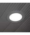 12W Ø17cm LED inbouwpanel - 4000K, Zaagmaat: Ø15,5 cm, Afmeting: Ø17 cm, witte rand, flicker free