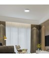 24W Ø28,8cm LED loftlampe - 110lm/W, rund, hvid kant, backlit, inkl. lyskilde
