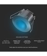 Détecteur de mouvement V-Tac encastrable - Compatible LED, noir, IP20