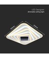 150W LED Smart plafondlamp met 3D-effect - 50x50cm, CCT, dimbaar, incl. afstandsbediening