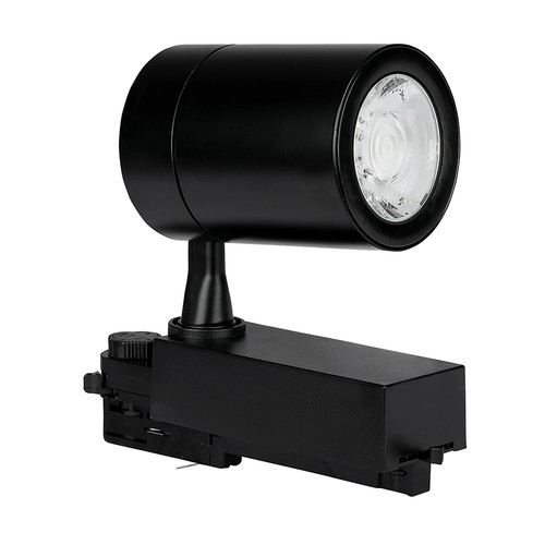 Spot sur rail triphasé 35W - 3000lm, 24 degrés, noir, 3000K, IP20, tracklight 4 fils