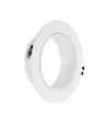 Spot en saillie rond pour 1x AR111 GU10 - Blanc, plastique PC, sans source lumineuse