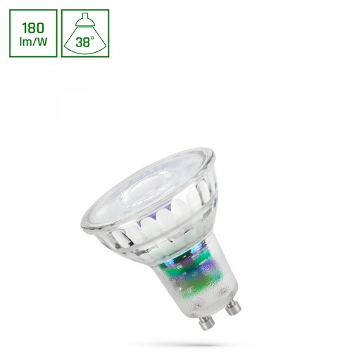 Ampoule LED GU10 2,5W - 38°, 210lm/W, 230V