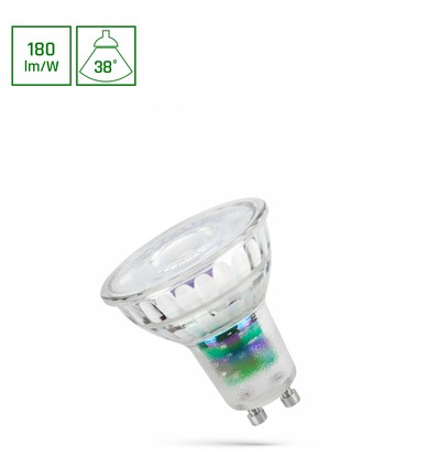 Ampoule LED GU10 2,5W - 38°, 210lm/W, 230V