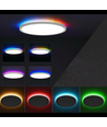 39W CCT taklampe med RGBIC backlight - Ø30cm, Tuya, inkl. fjernkontroll