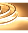 10m 10W/m AnyCut Neon Flex 10x10 Varm hvit LED-strip - 24V DC, ingen klippeavstand