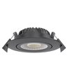 7W Ø8,3cm DimToWarm+CCT innfellingsspot dimbar RA96 - Hull: Ø6,8 cm, Sort