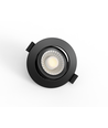 7W Ø8,3cm DimToWarm+CCT infälld spotlight dimbar RA96 - Hål: Ø6,8 cm, Svart