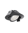 7W Ø8,3cm DimToWarm+CCT inbouwspot dimbaar RA96 - Gat: Ø6,8 cm, Zwart