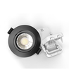 Spot encastrable 7W Ø8,3cm DimToWarm+CCT dimmable RA96 - Perçage : Ø6,8 cm, Dimensions : Ø8,3 cm, Noir, bord blanc