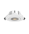Spot encastrable 7W Ø8,3cm DimToWarm+CCT dimmable RA96 - Orientable, Perçage : Ø6,8 cm, Dimensions : Ø9,3 cm, Bord blanc