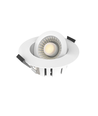 Spot encastrable 7W Ø8,3cm DimToWarm+CCT dimmable RA96 - Orientable, Perçage : Ø6,8 cm, Dimensions : Ø9,3 cm, Bord blanc